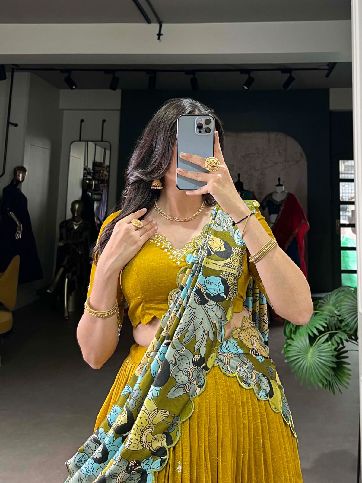 Vichitra Silk - Lehenga Choli