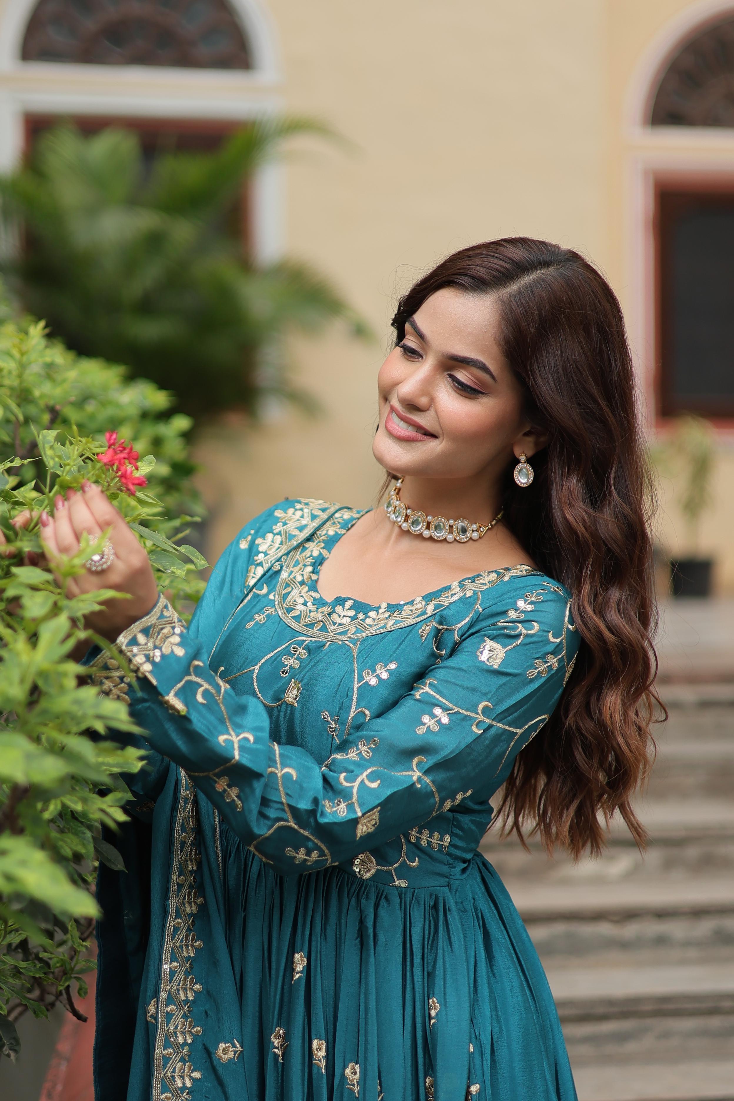 Designer Readymade Top Sharara  Dupatta