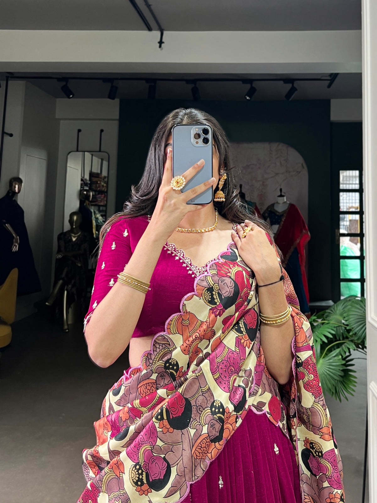 Vichitra Silk - Lehenga Choli