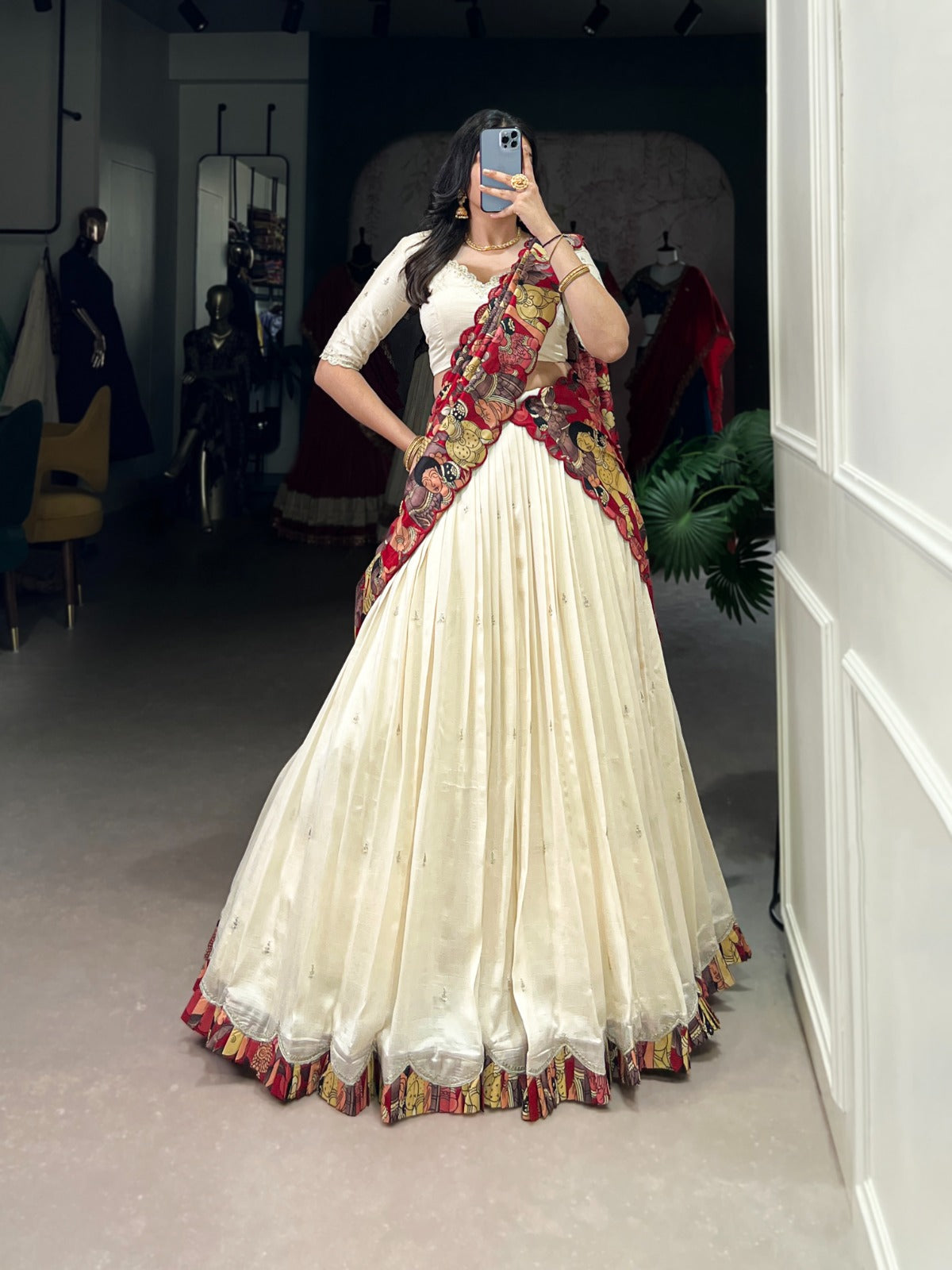 Vichitra Silk - Lehenga Choli