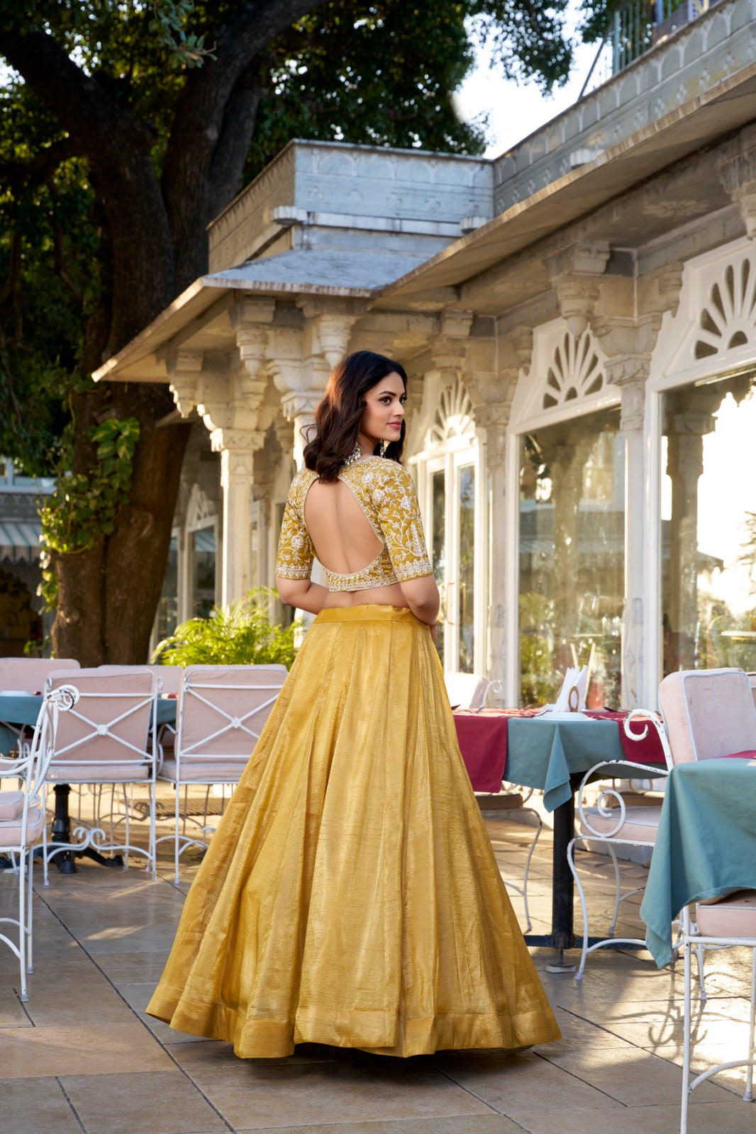 Goldie Plain Lehenga Choli