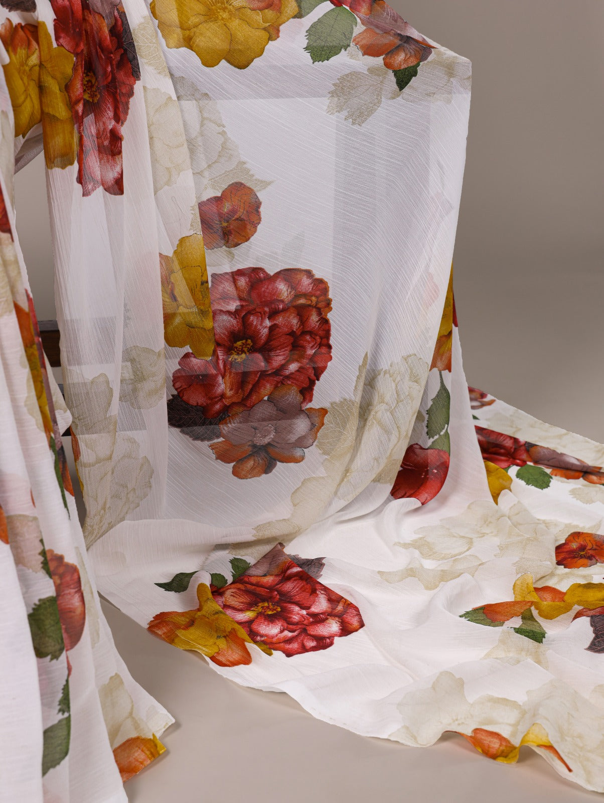 Chiffon Floral Printed Saree