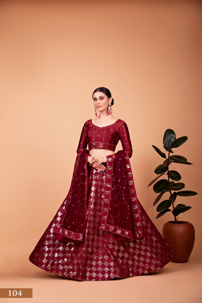Heavy Tebi Silk Lehenga Set