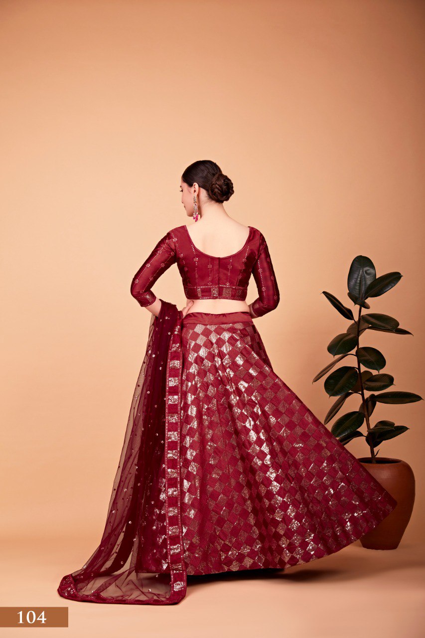 Heavy Tebi Silk Lehenga Set