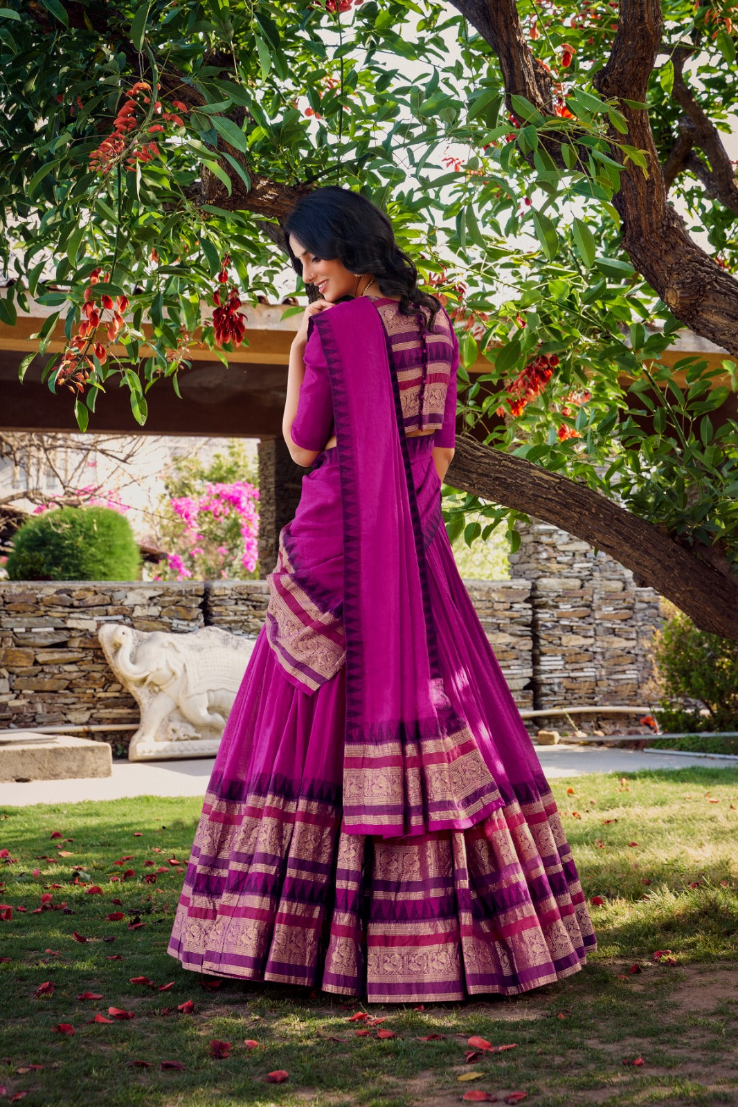 Pure Chanderi  Lehenga Choli