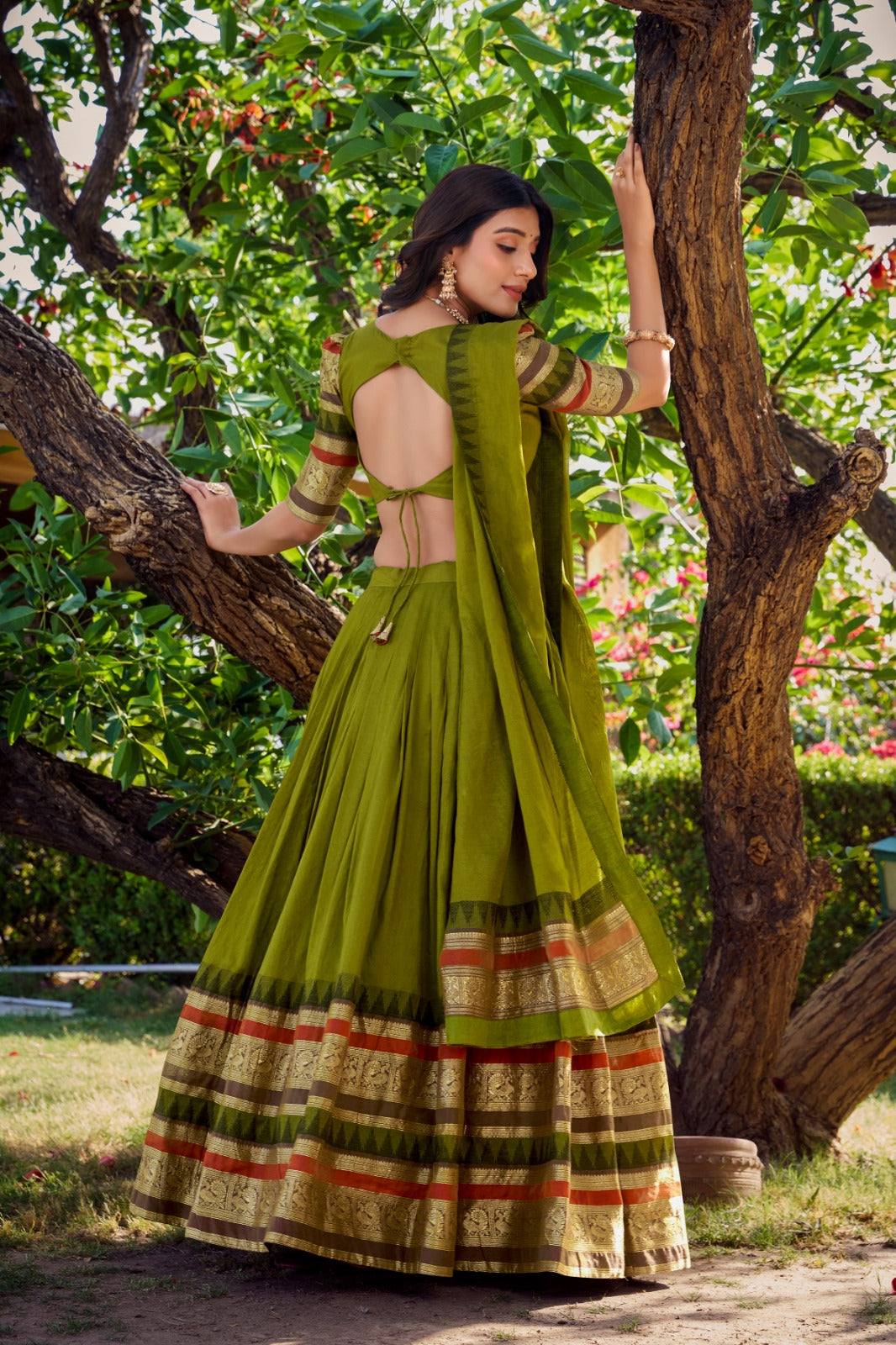 Pure Chanderi  Lehenga Choli