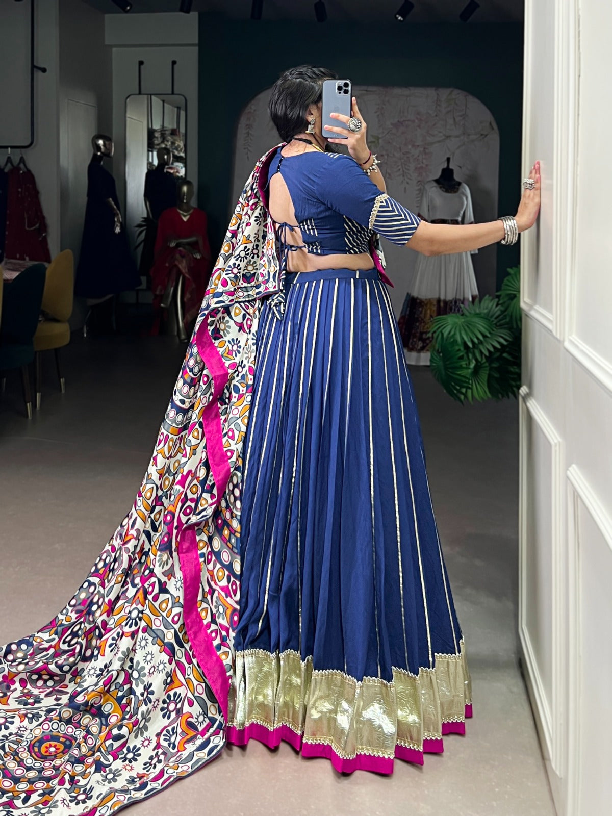 Soft Velvet Radiant Borders & Traditional Dupatta Lehenga Choli