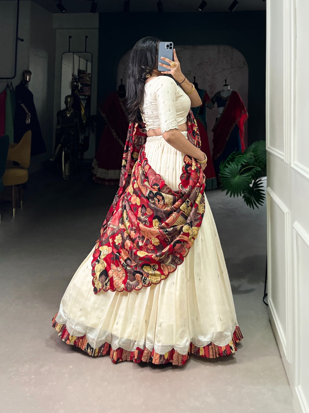 Vichitra Silk - Lehenga Choli