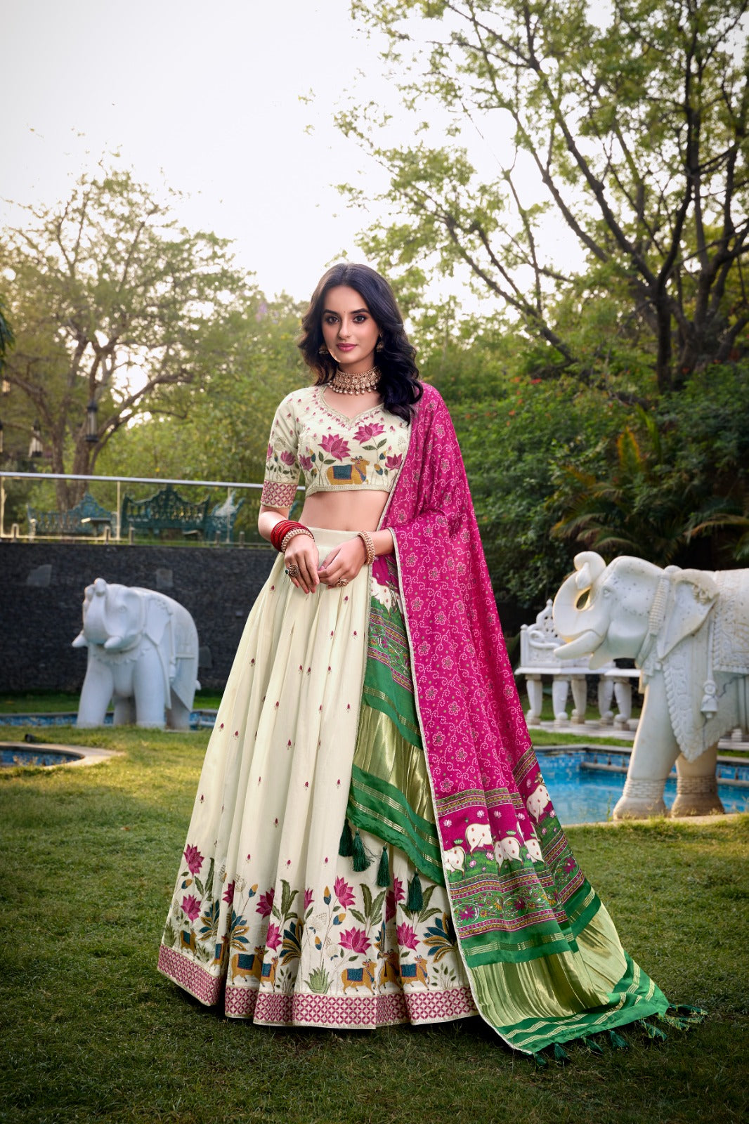 Khadi cotton Lehenga Choli