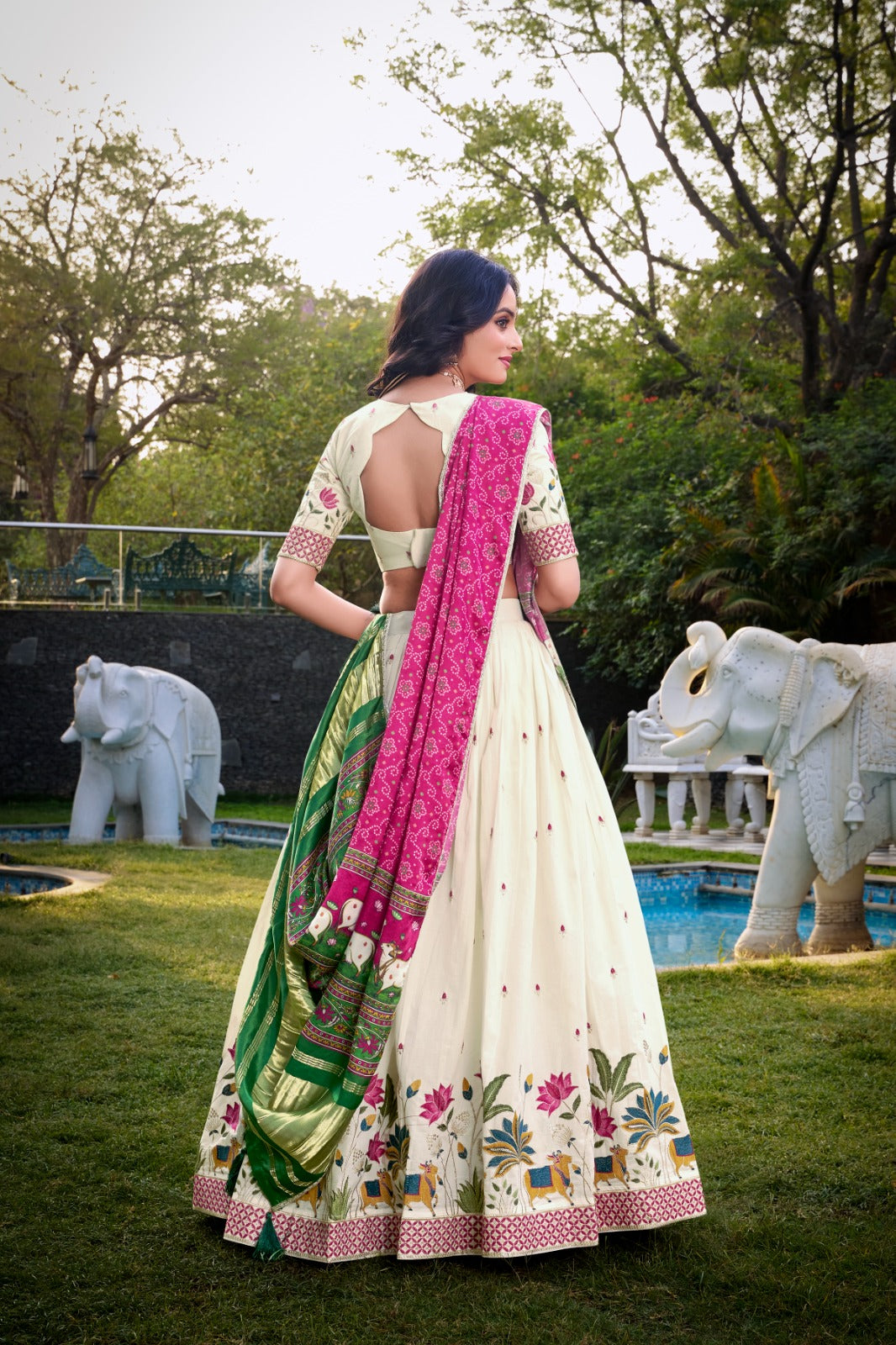 Khadi cotton Lehenga Choli