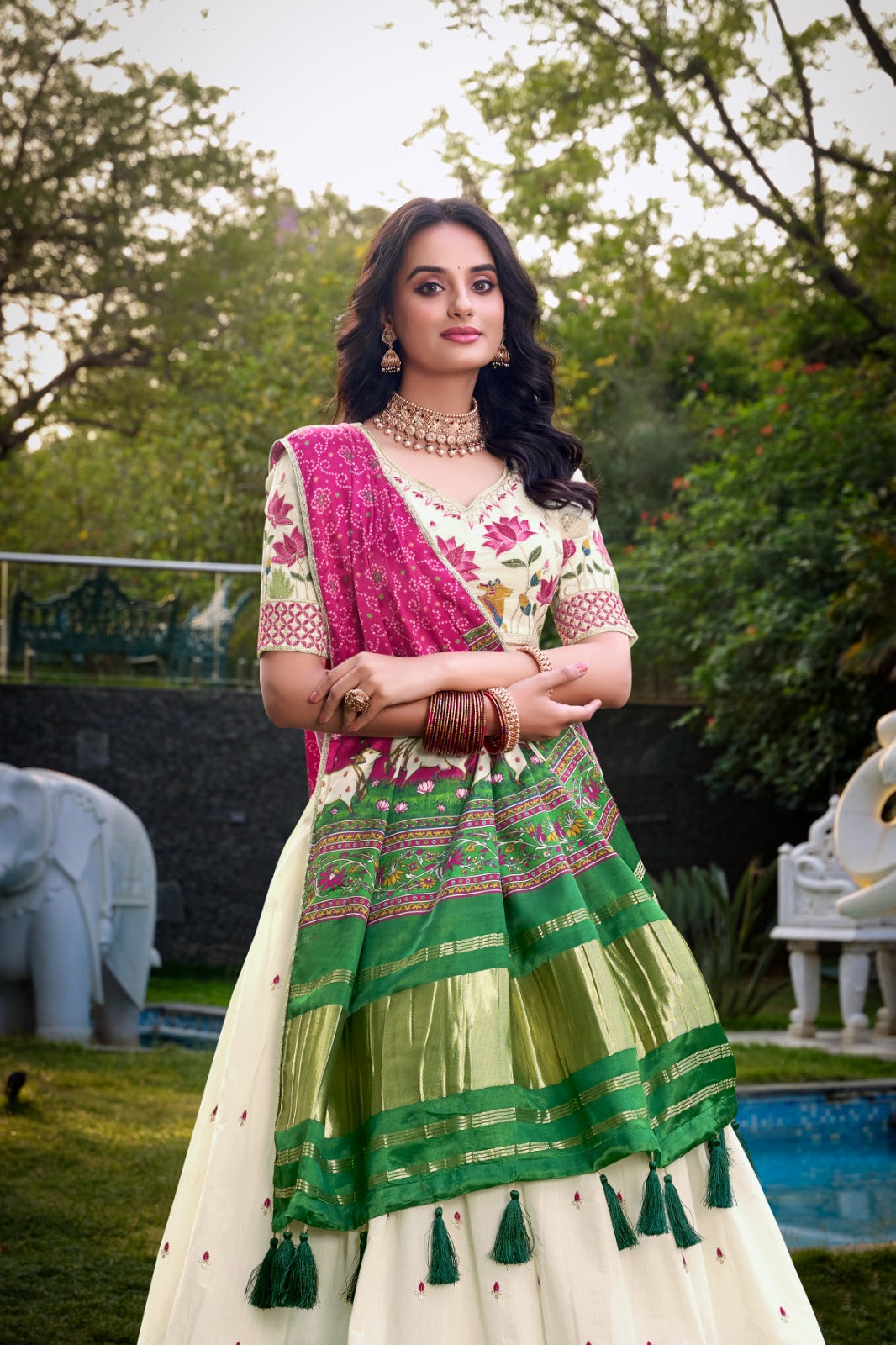 Khadi cotton Lehenga Choli