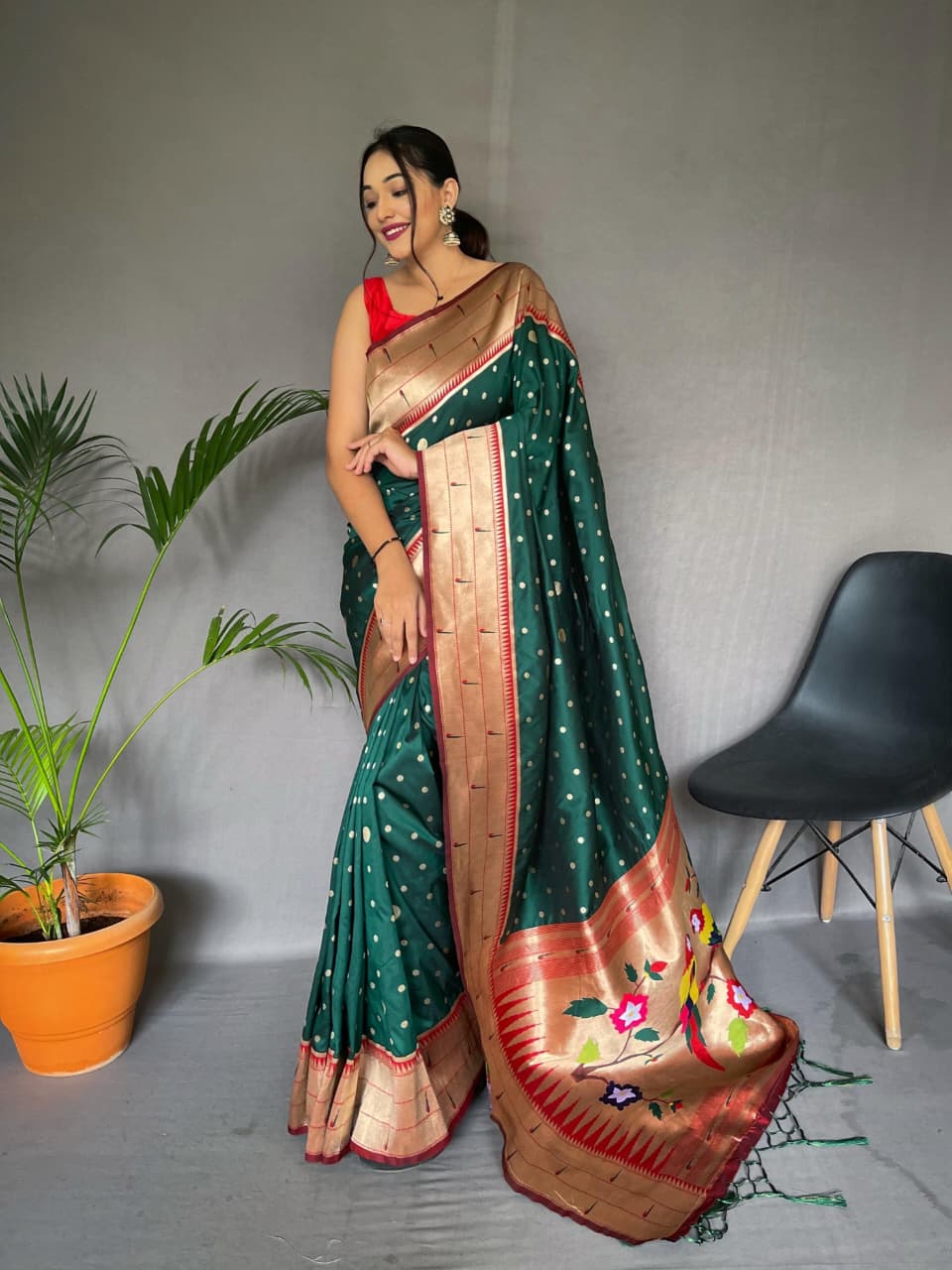Pure Paithani Silk Saree