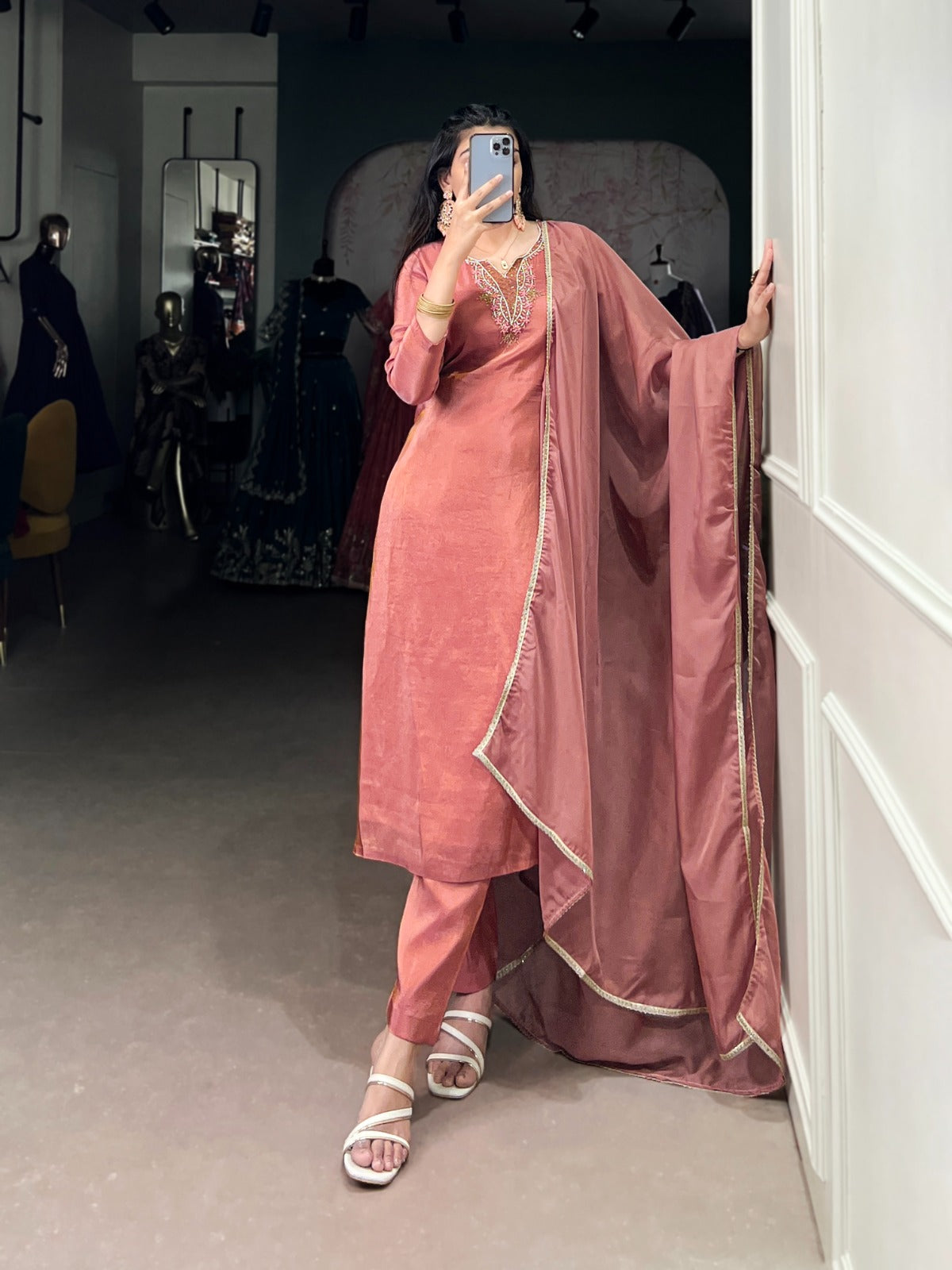 Viscose Tissue Handwork Suit