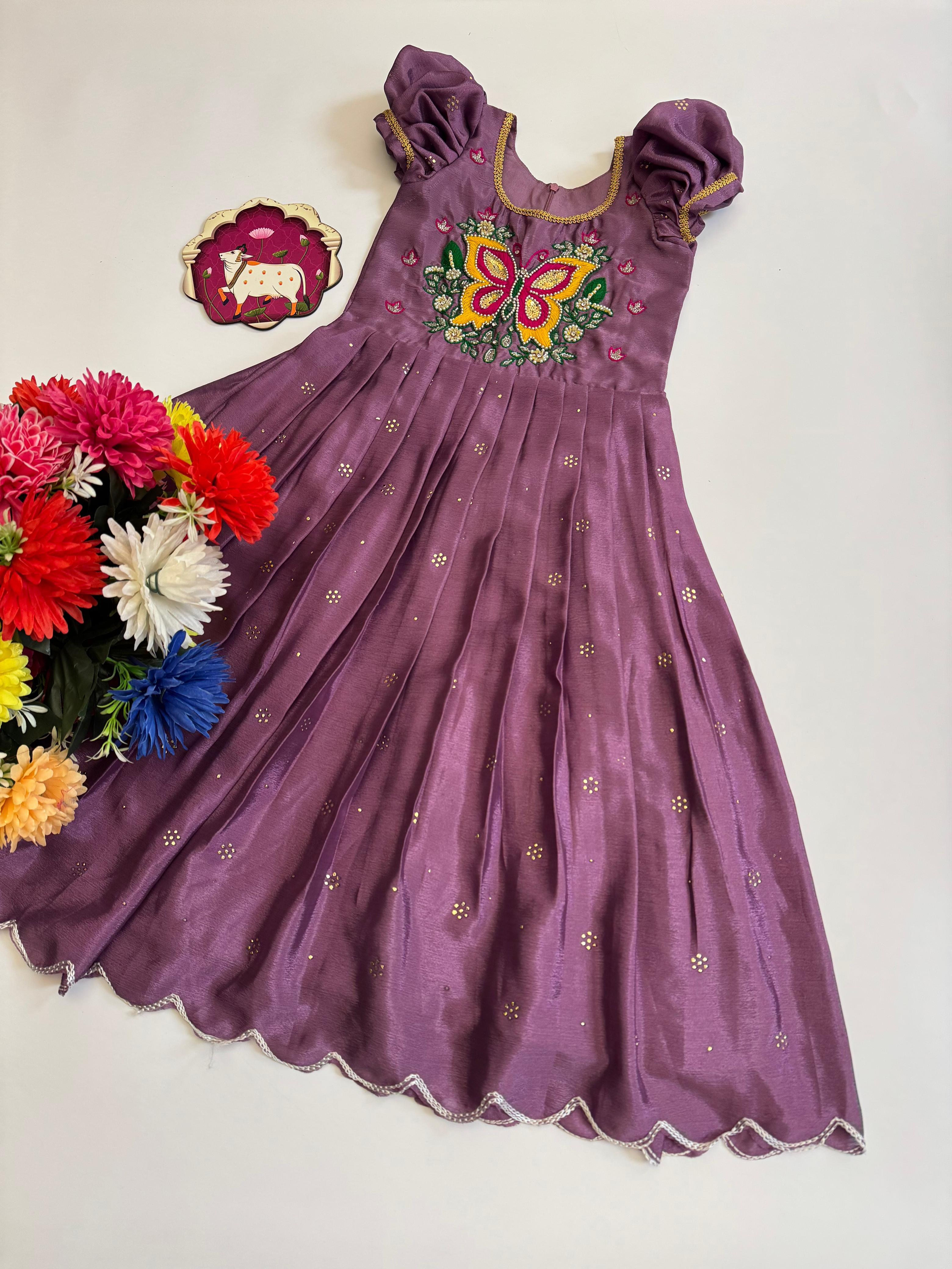 Soft Chinnon Kids Gown