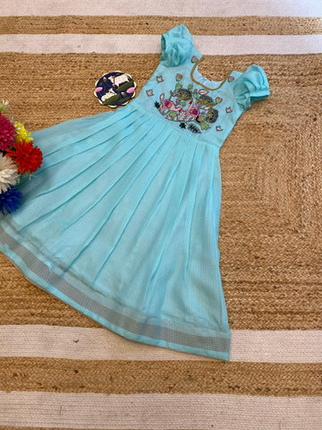 Kota Checks Kids Gown