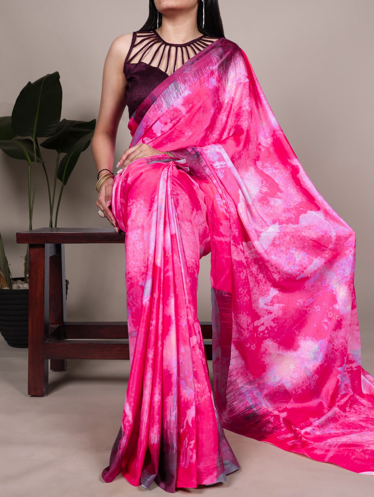 Satin Silk Saree