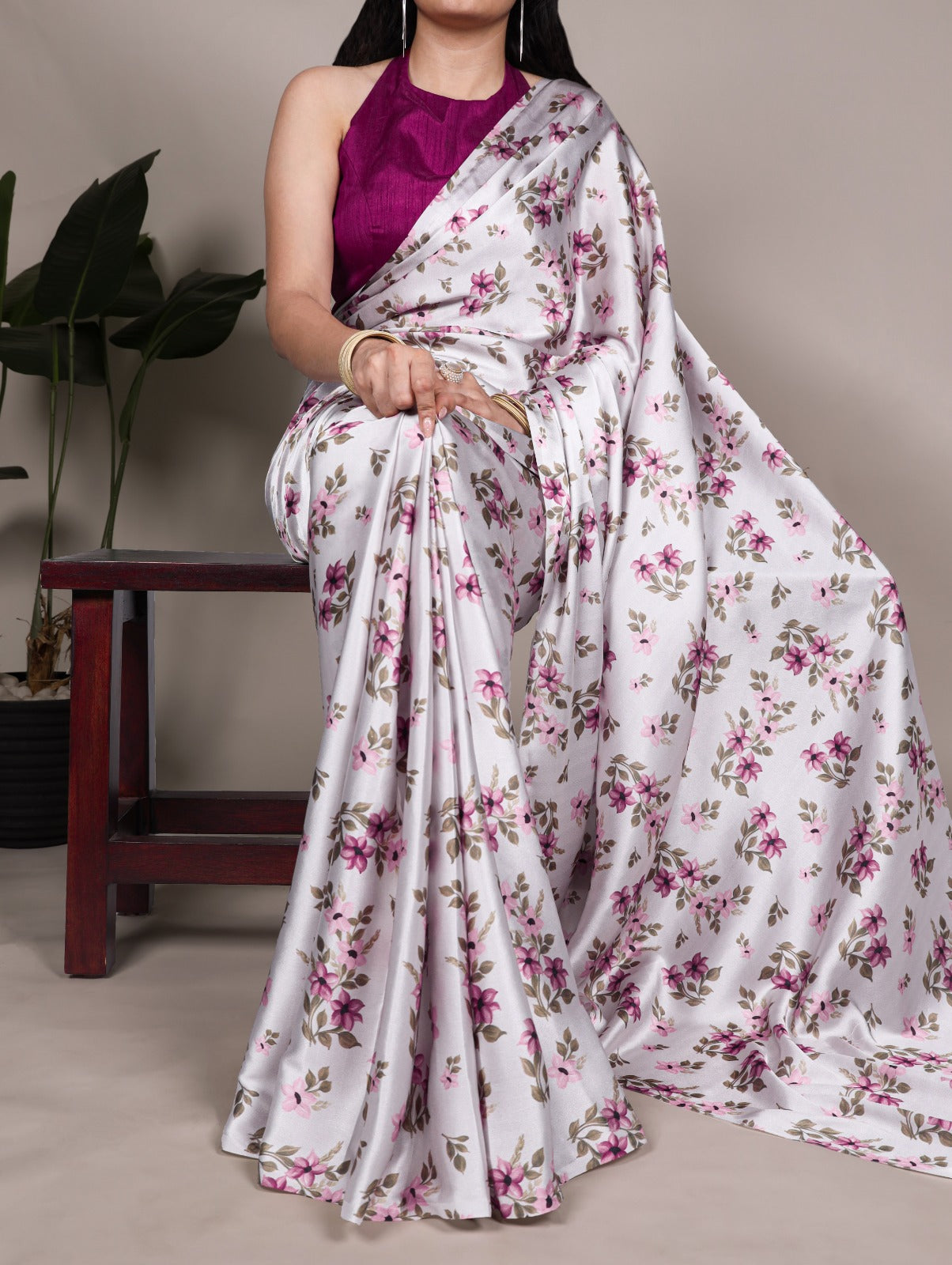 Satin Silk Saree