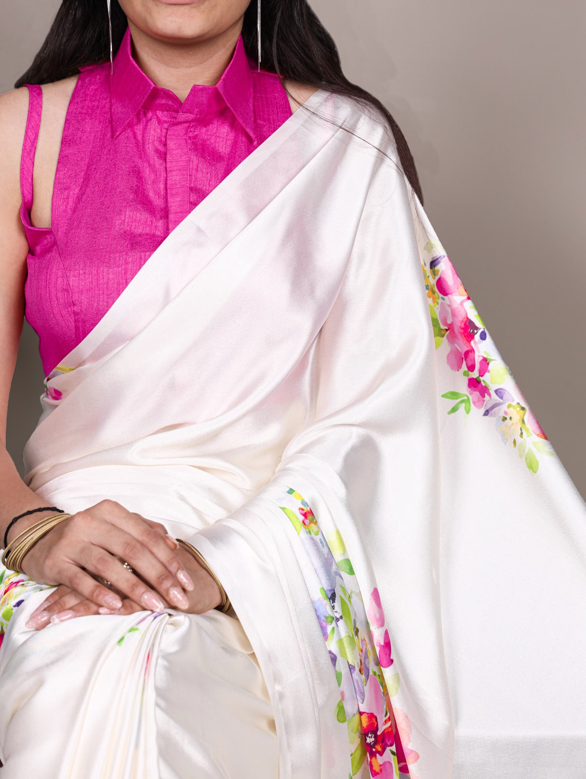Satin Silk Saree