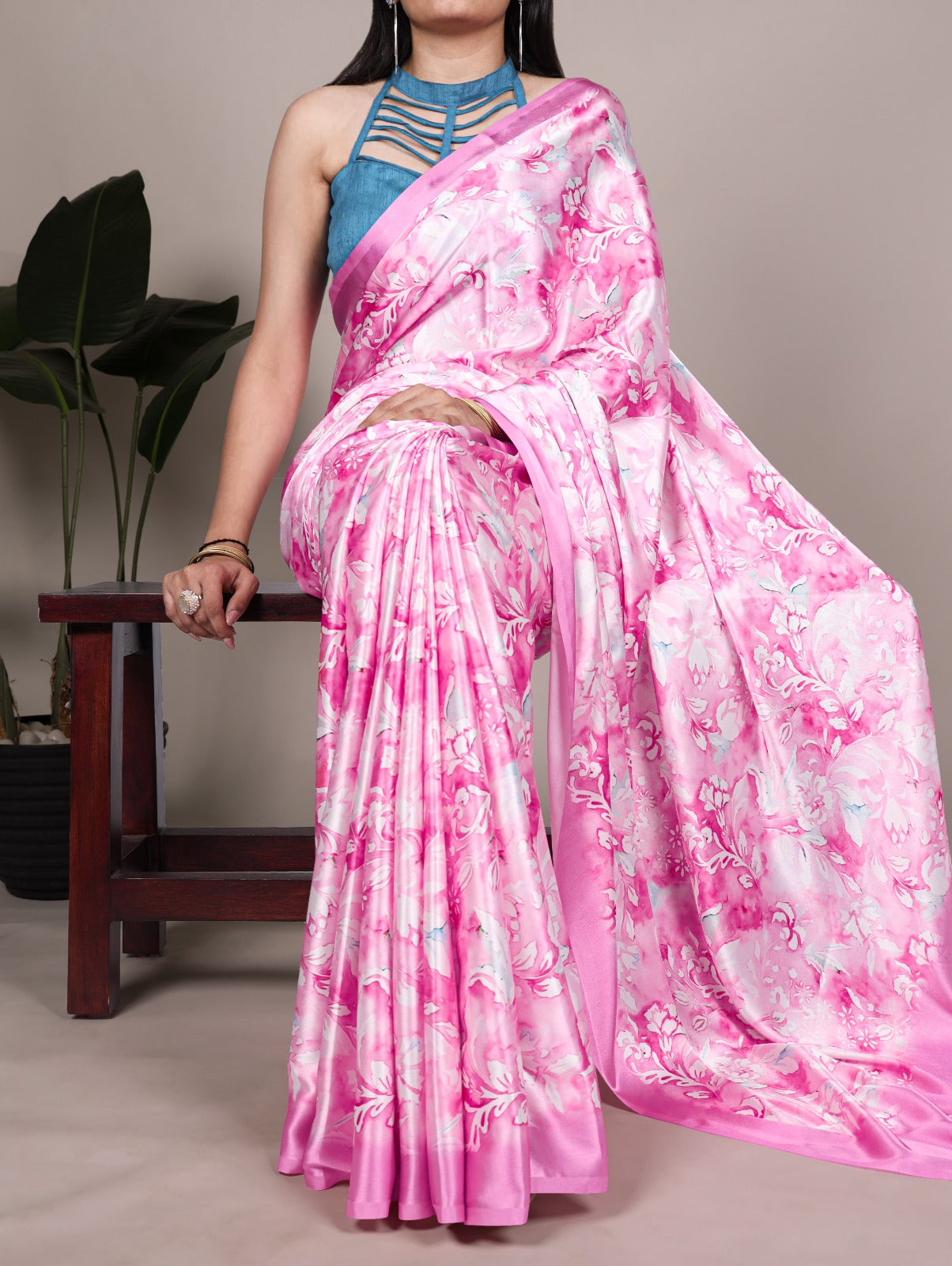Satin Silk Saree