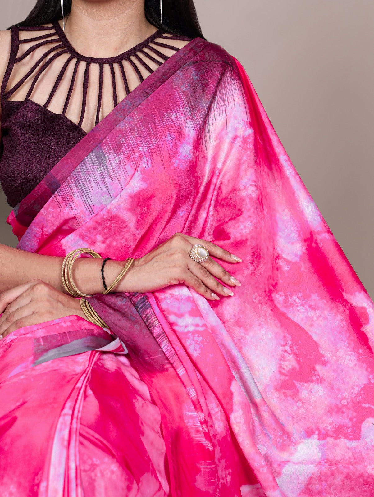 Satin Silk Saree