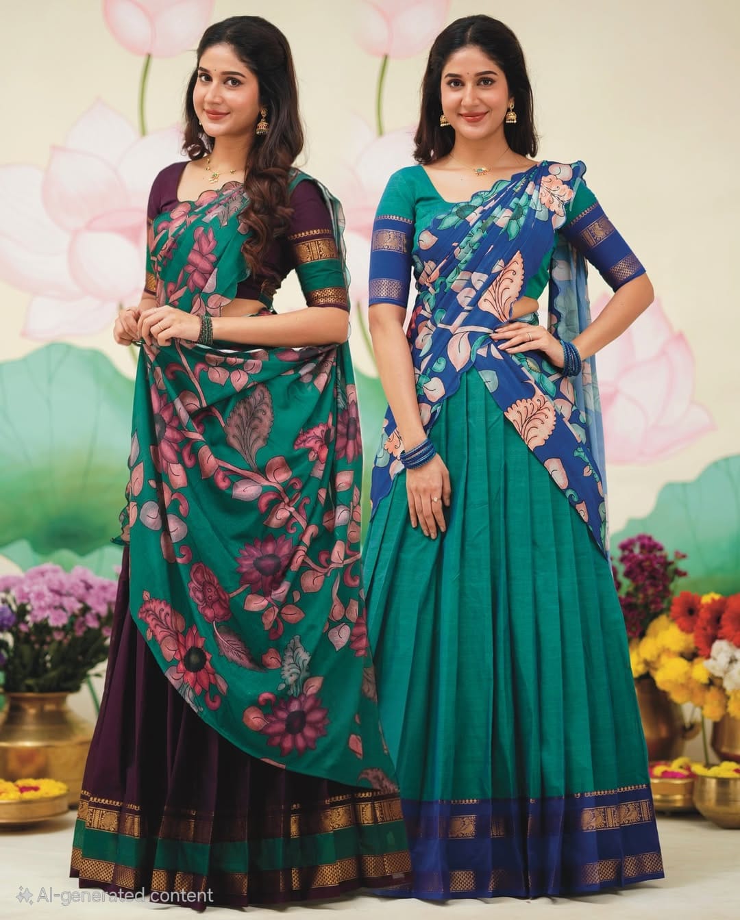 Pure Cotton Silk Half Saree