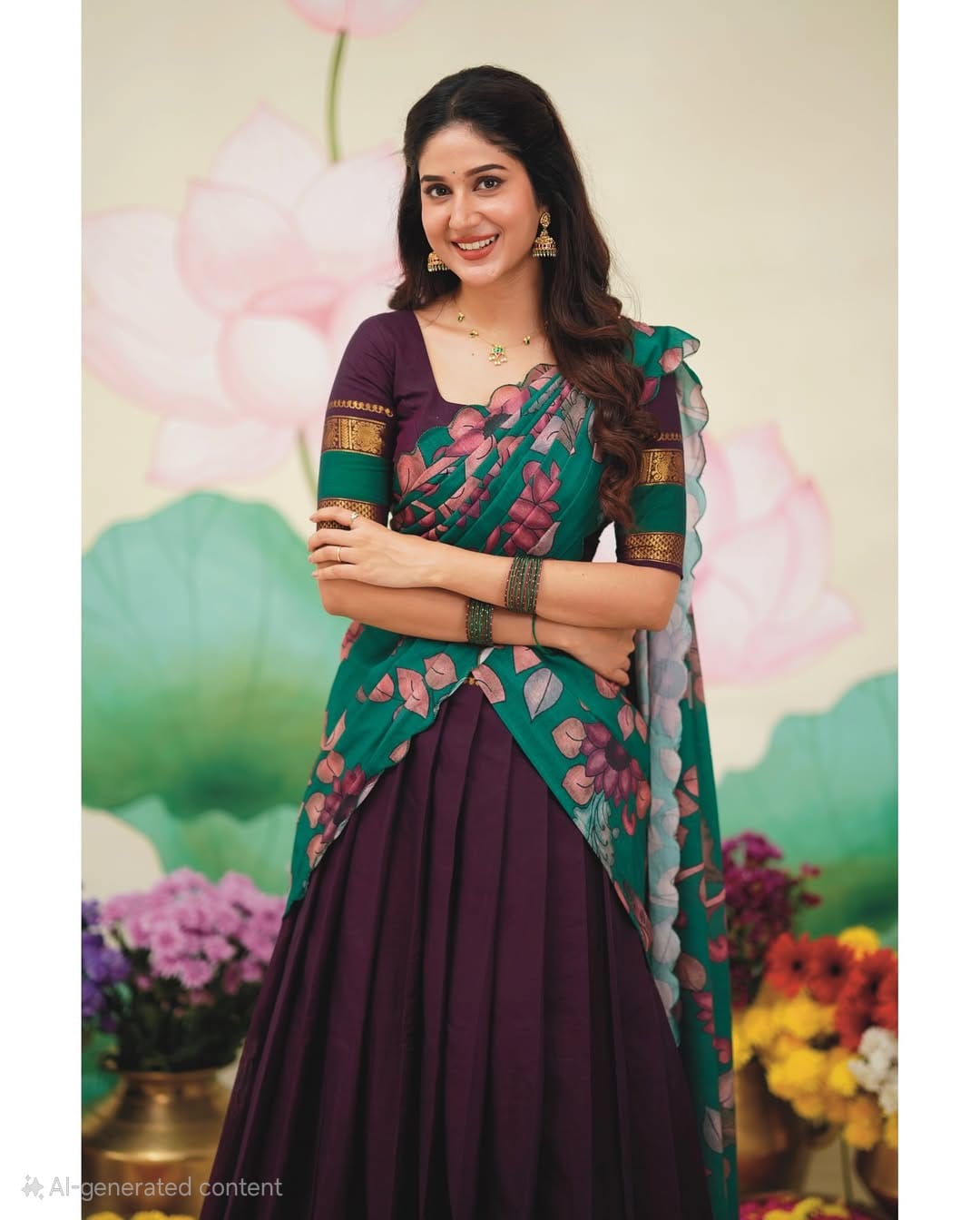 Pure Cotton Silk Half Saree