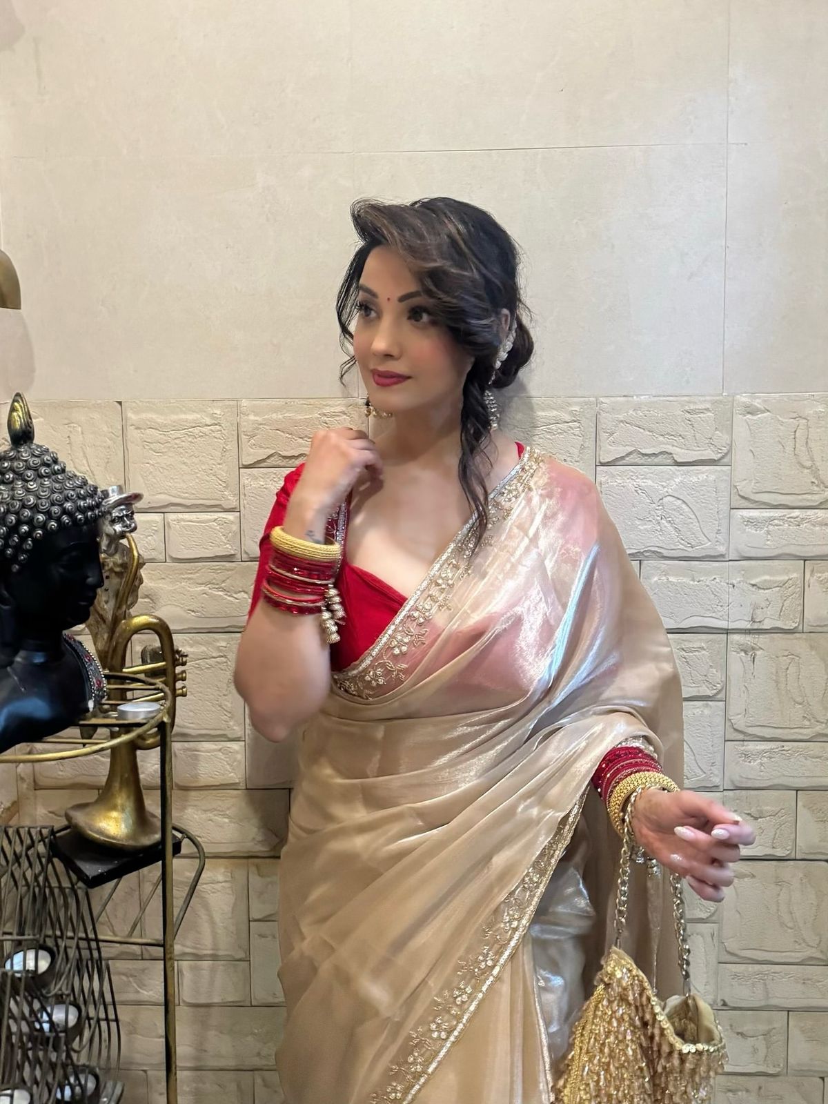 Soft Jimmi Handwork Saree