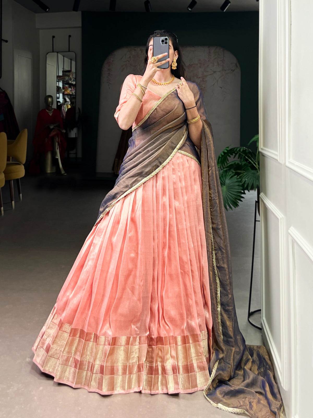 Dupion Silk Lehenga Choli