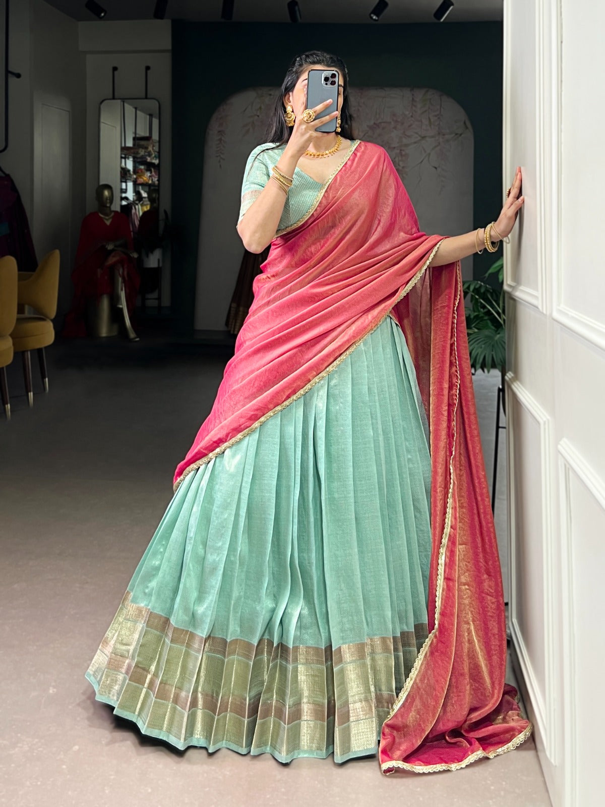 Dupion Silk Lehenga Choli