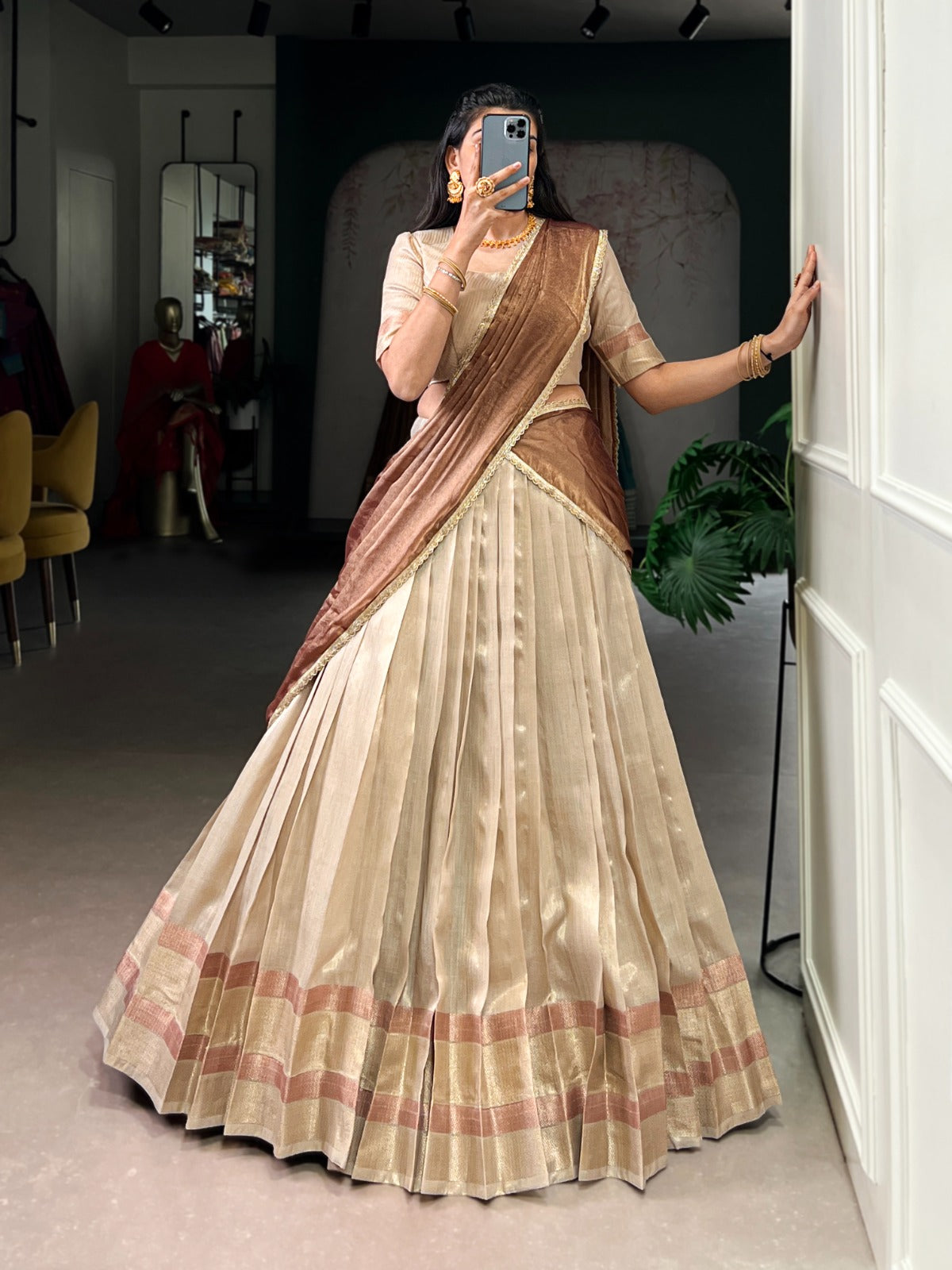 Dupion Silk Lehenga Choli