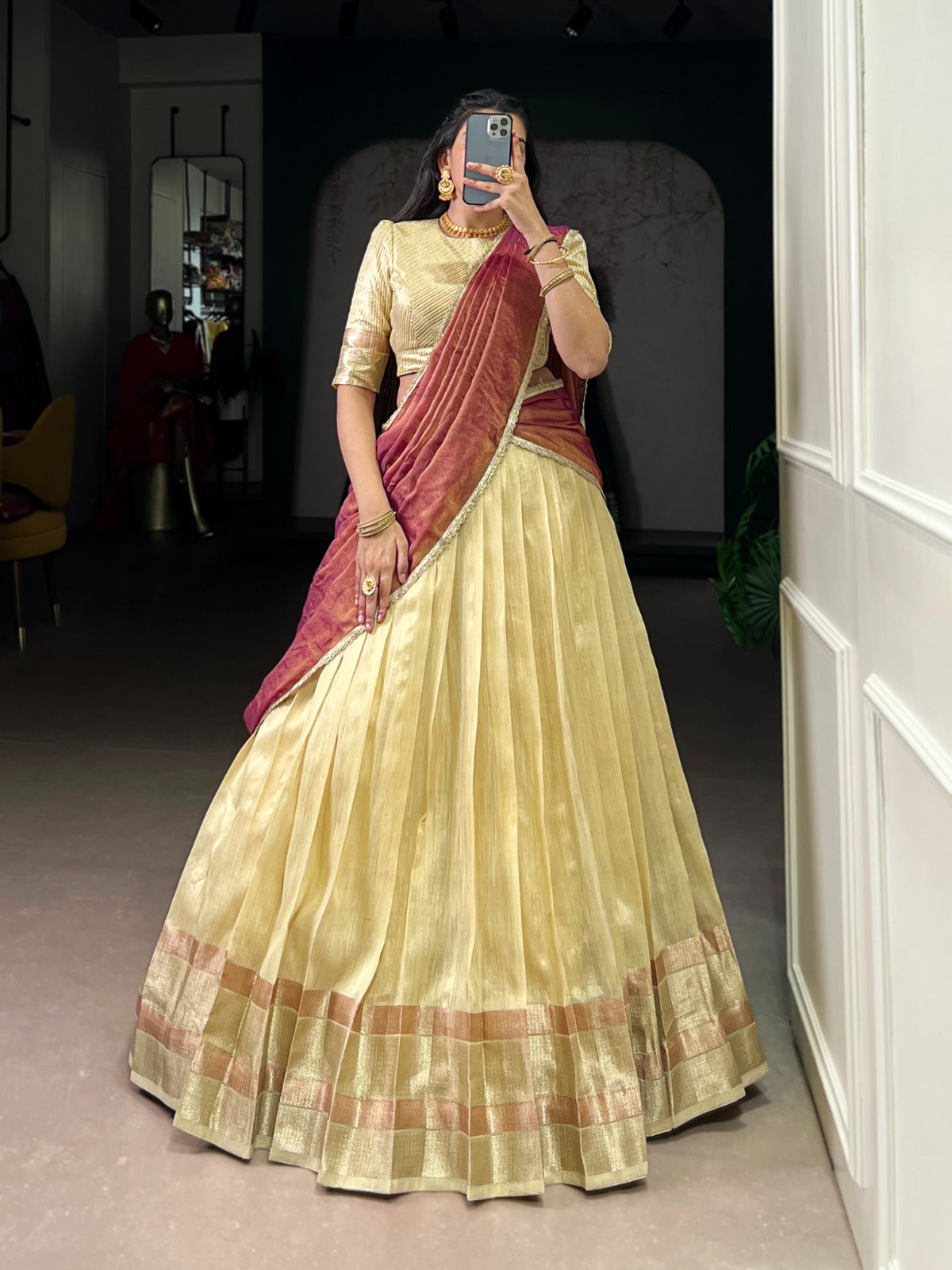 Dupion Silk Lehenga Choli