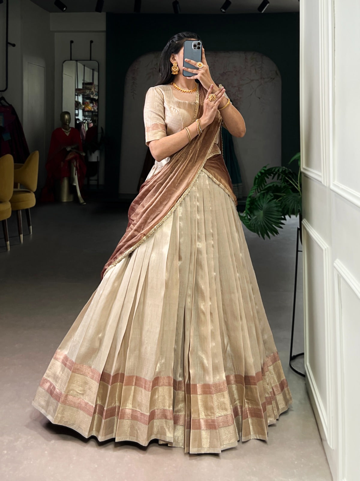 Dupion Silk Lehenga Choli