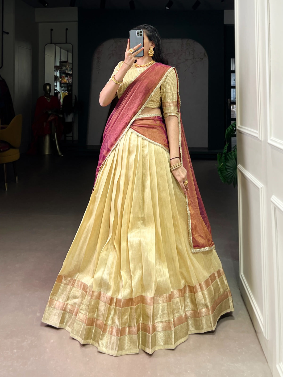 Dupion Silk Lehenga Choli