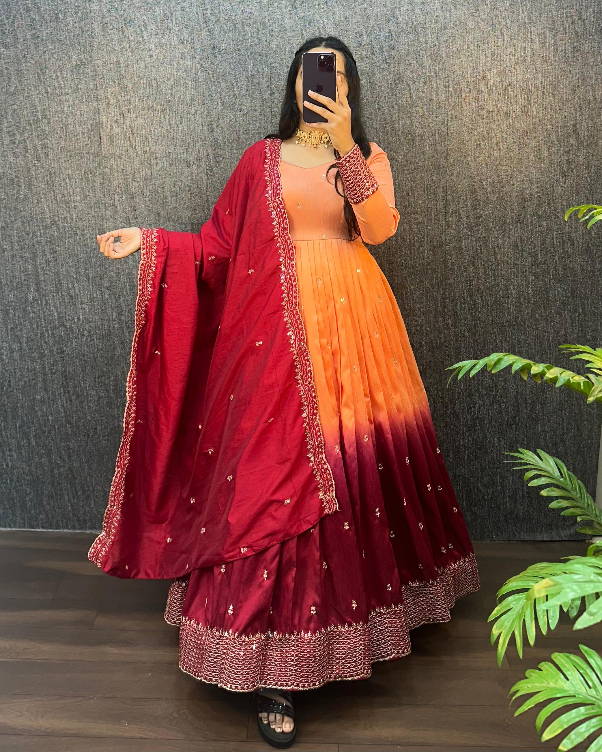 Designer Doli Silk Gown