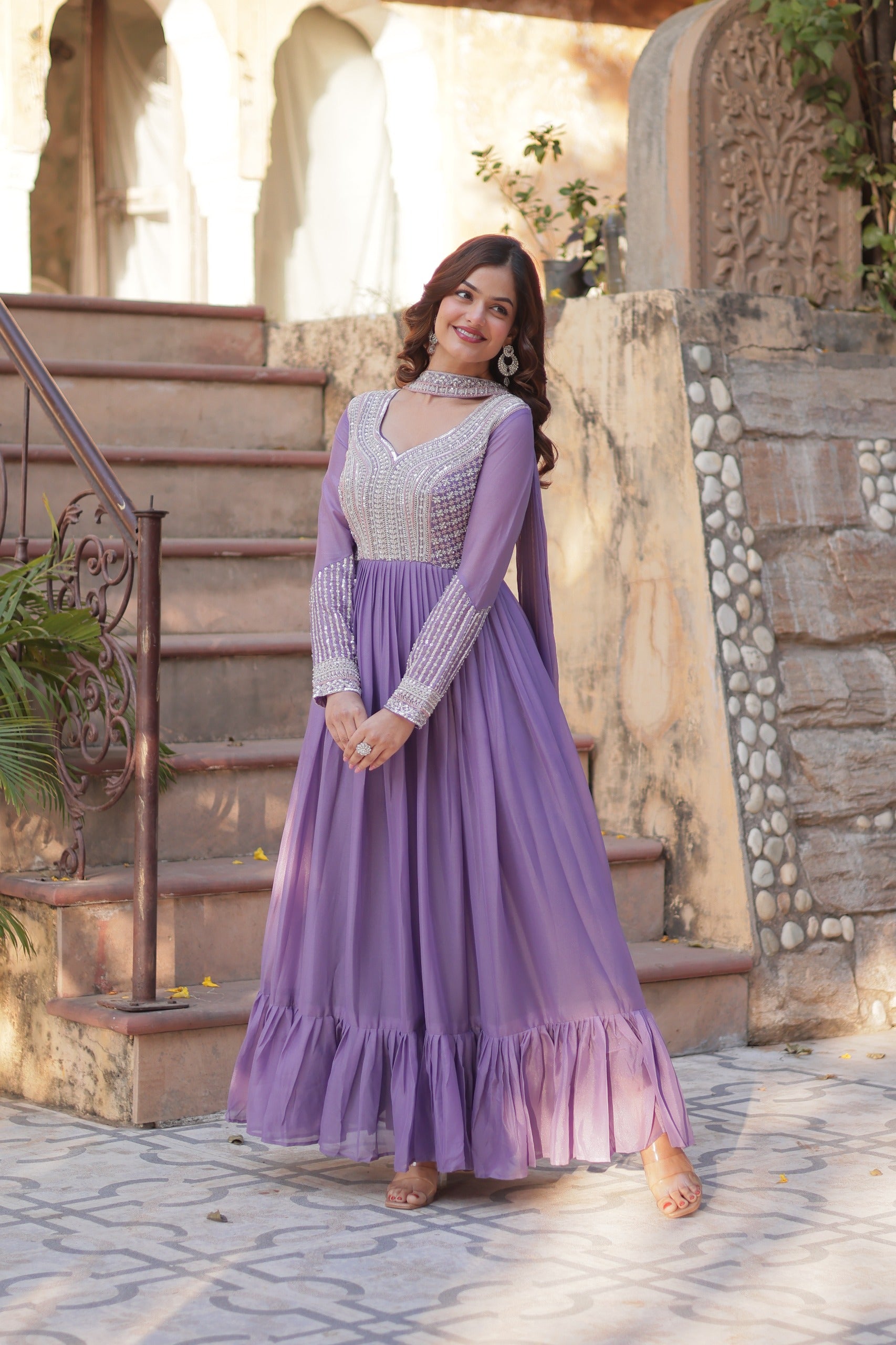 Designer Georgette Gown