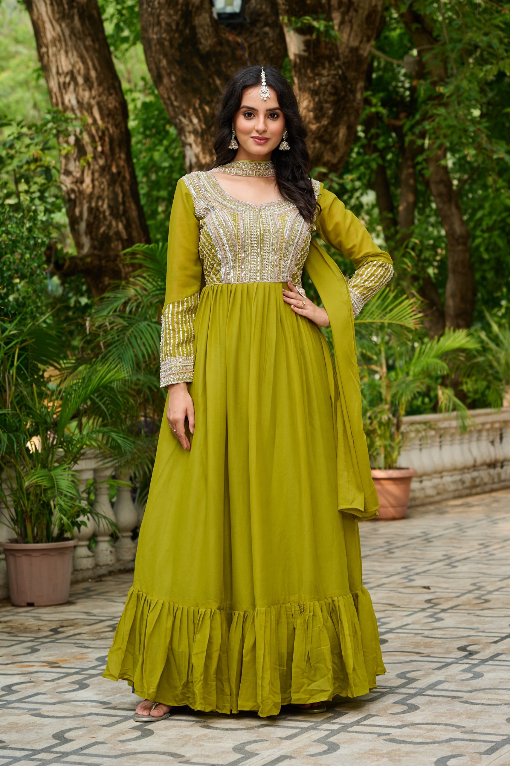 Designer Georgette Gown