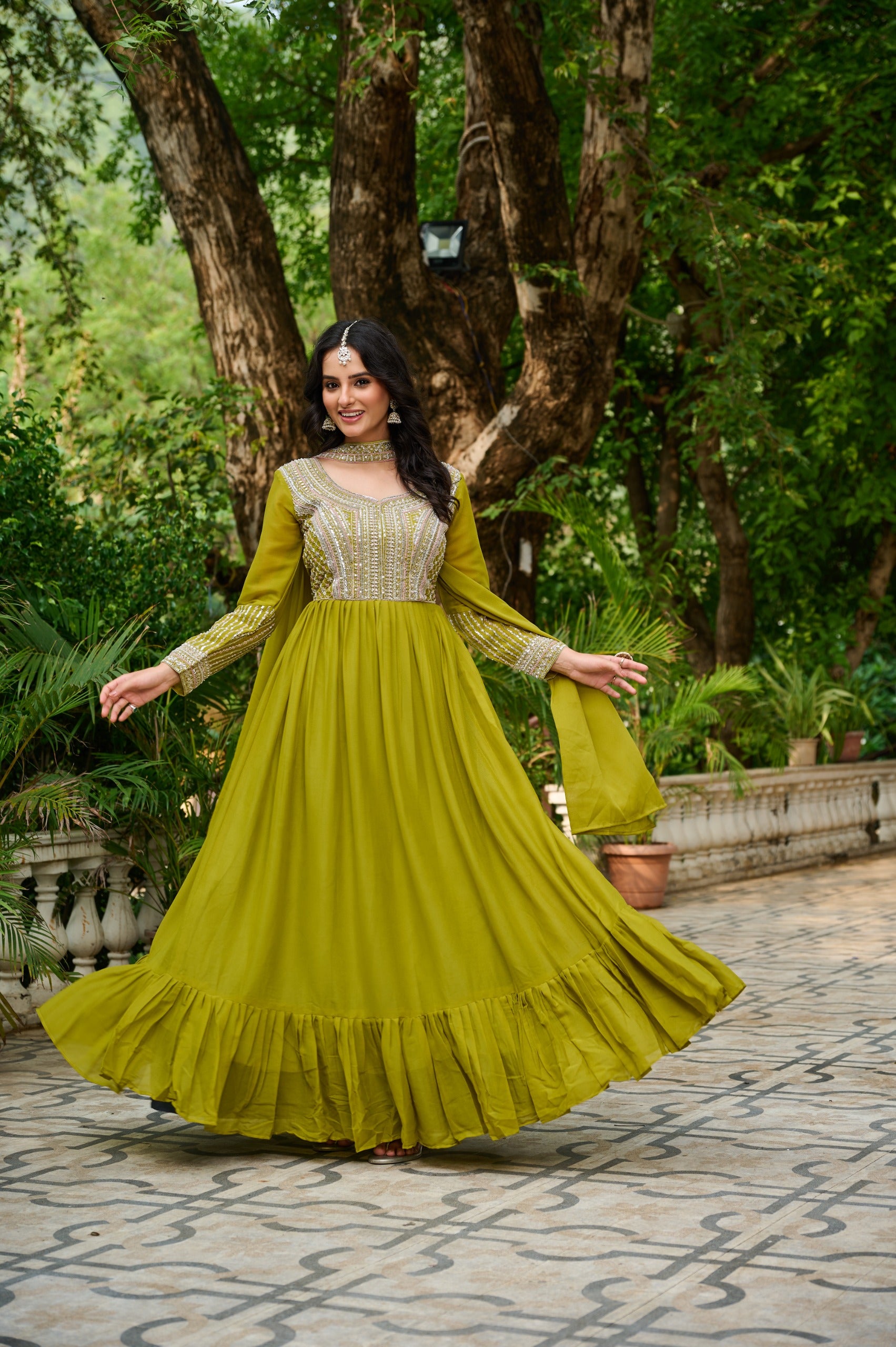 Designer Georgette Gown