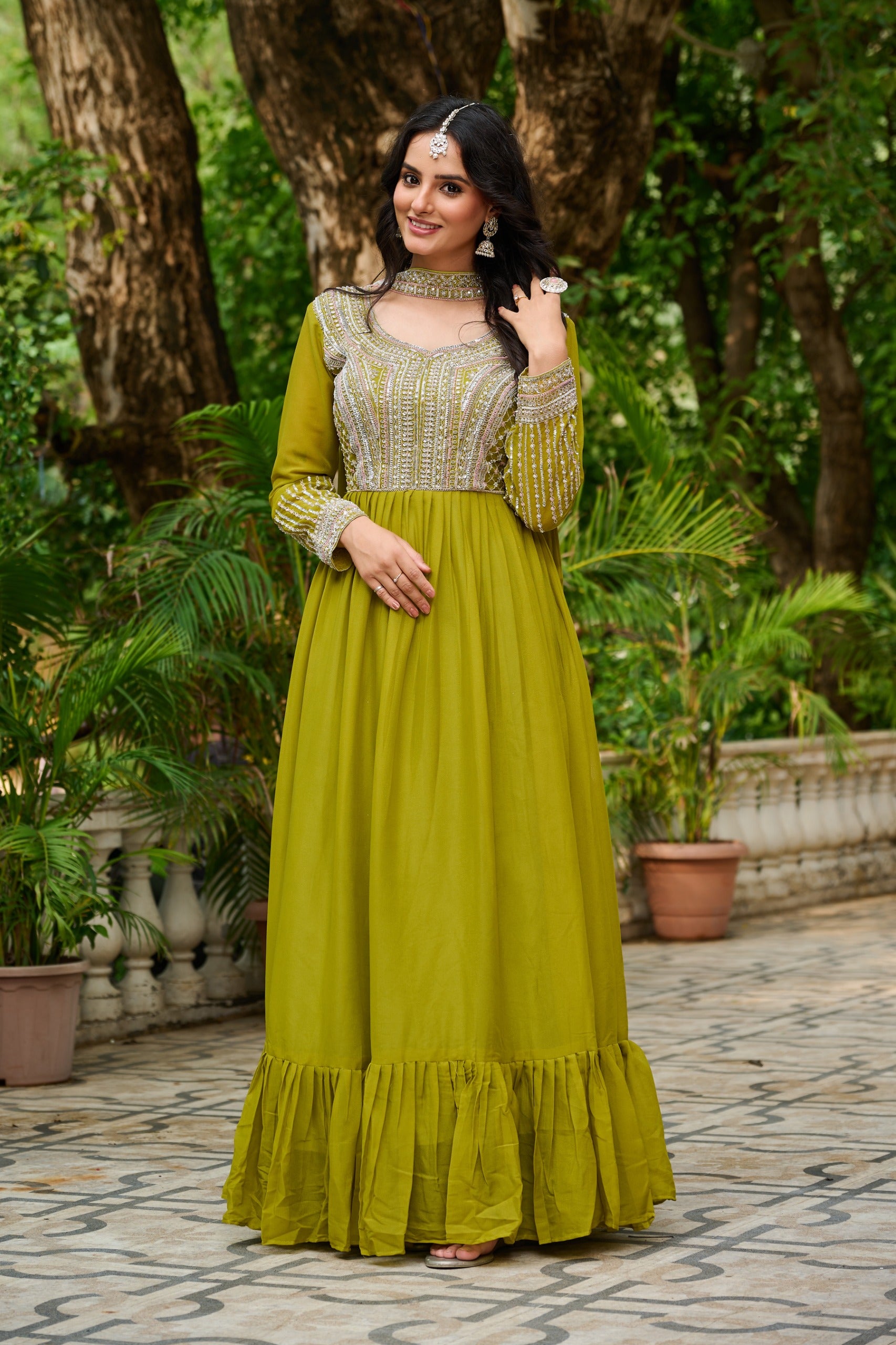 Designer Georgette Gown