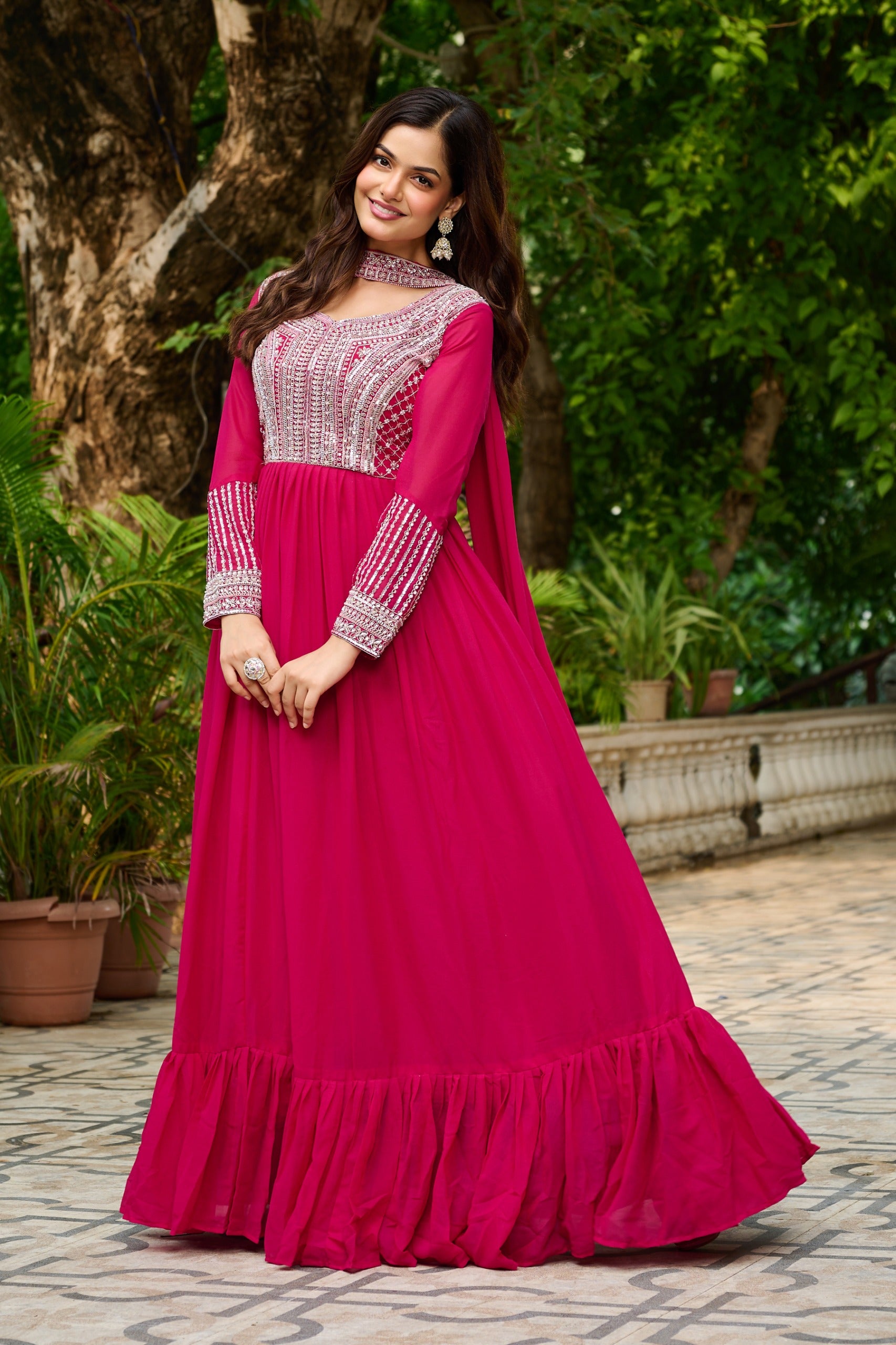 Designer Georgette Gown
