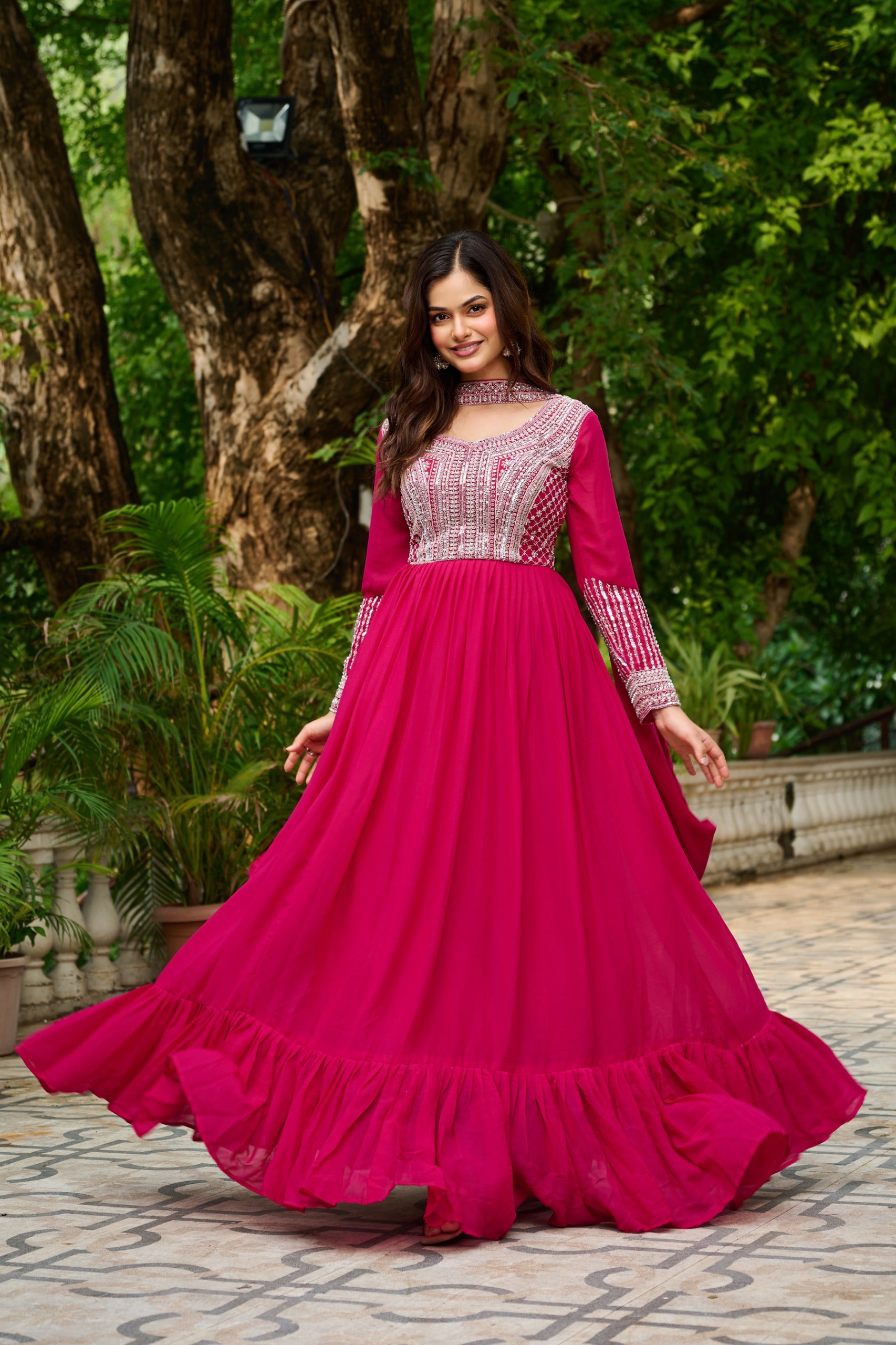 Designer Georgette Gown