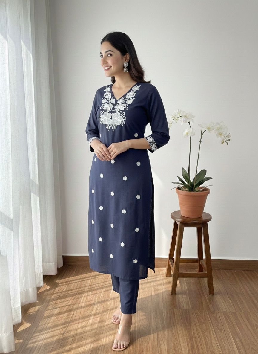 Designers Kurti Pant Set