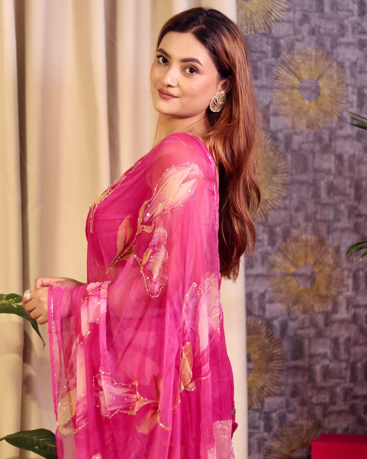 Heavy Hand Work Saree