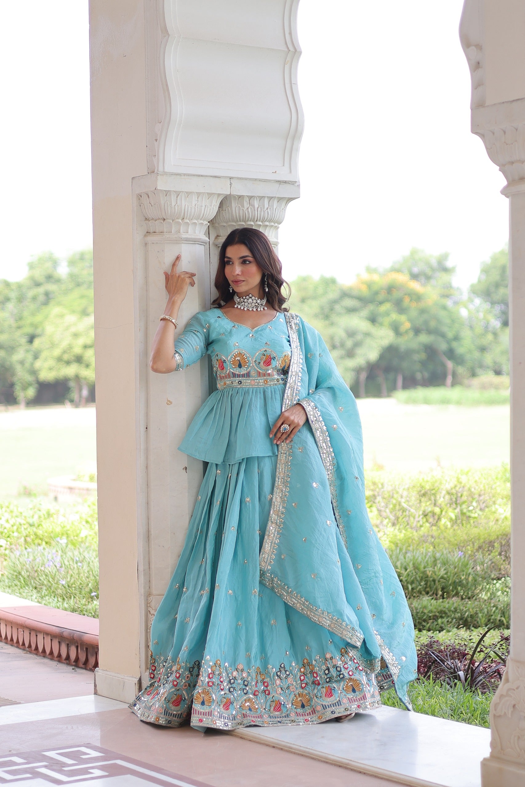 Designer Sequins Embroidery Lehenga Choli