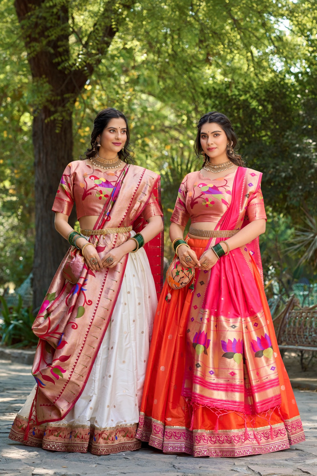 Jacquard Silk Paithani Lehenga Choli