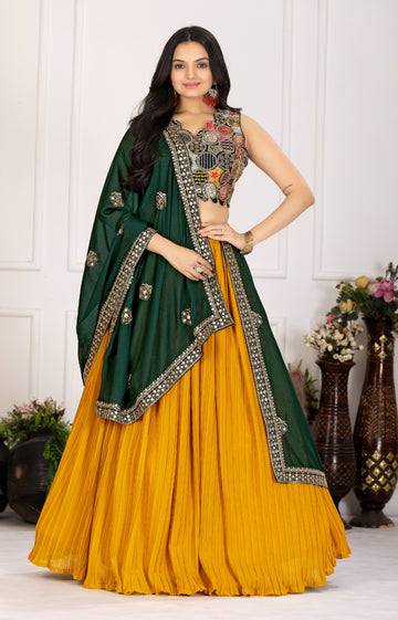 Star Fox Georgette Lehenga Set