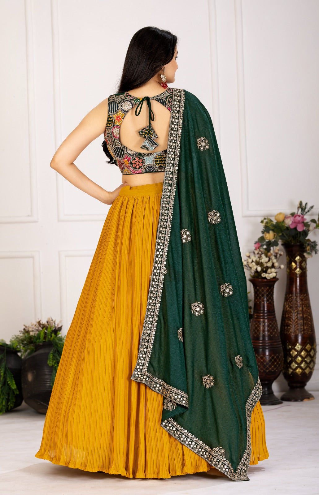 Star Fox Georgette Lehenga Set
