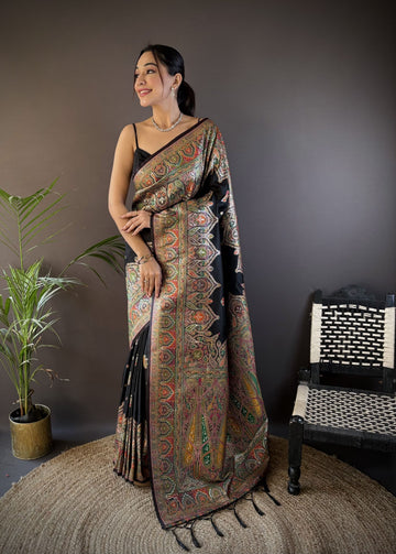 Soft Kashmiri Pashmina Silk Saree