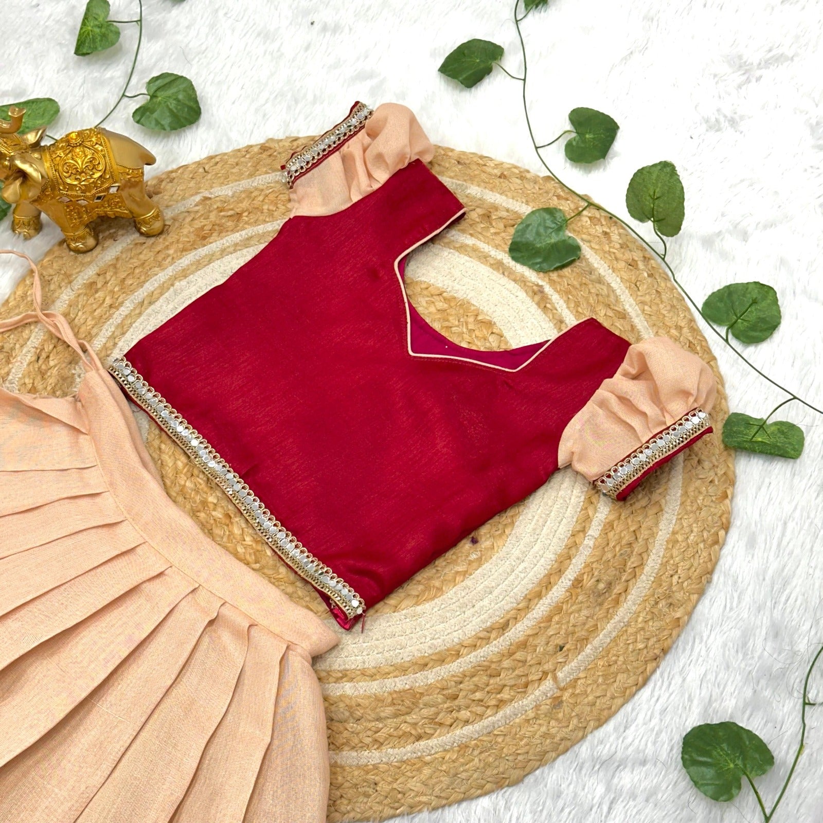 Soft Satin Kids Lehenga Set