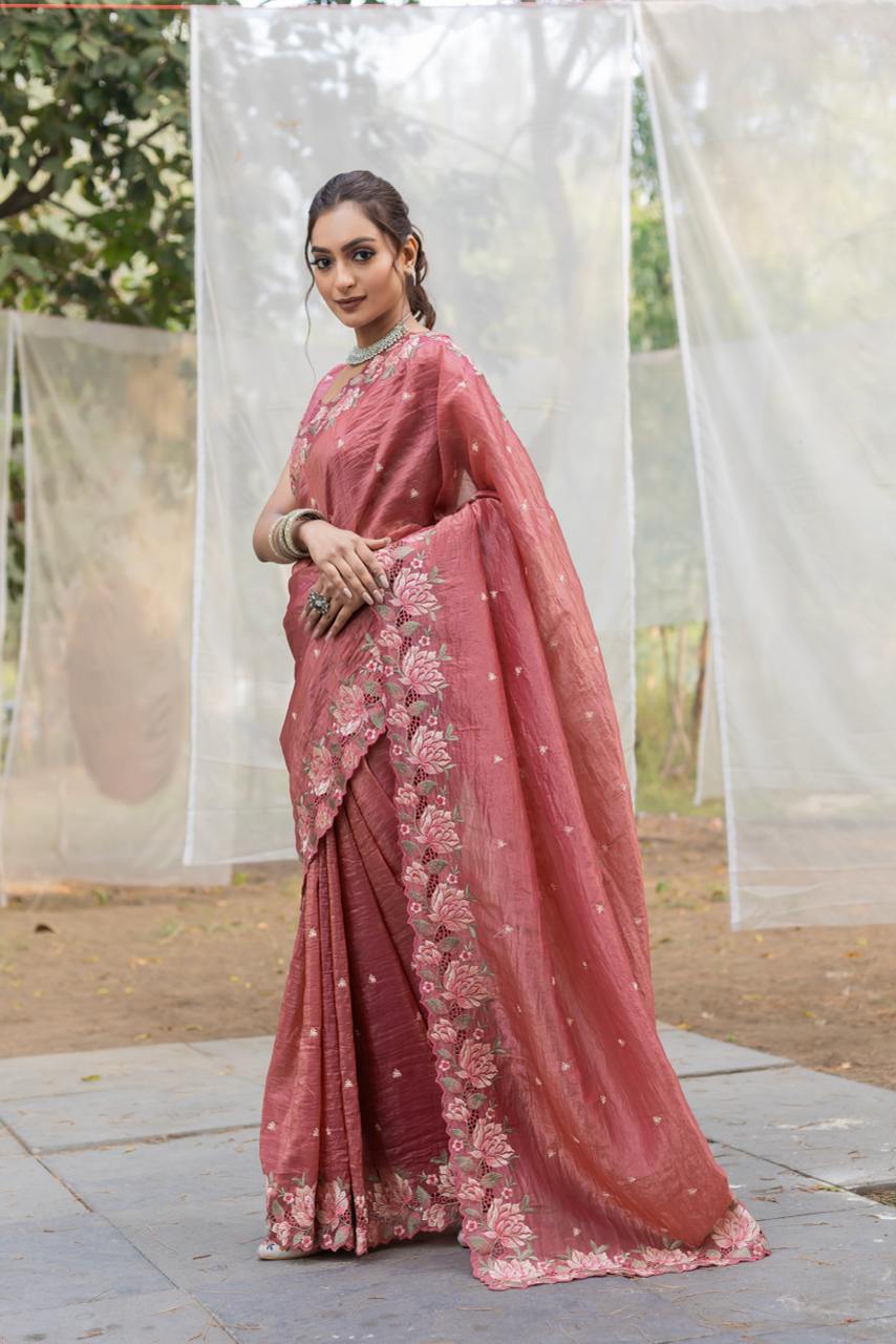 Pure Crush Silk Saree