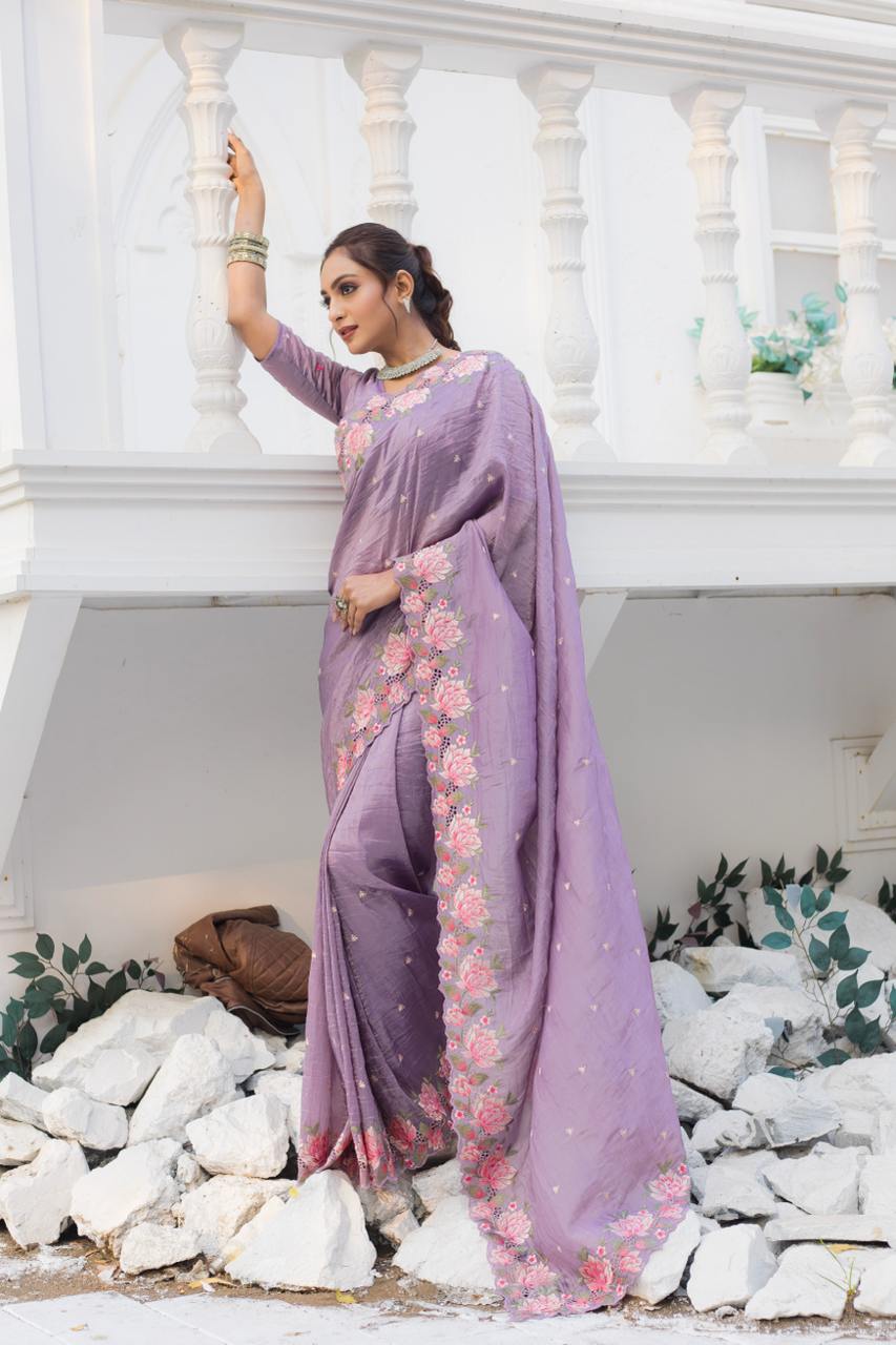 Pure Crush Silk Saree